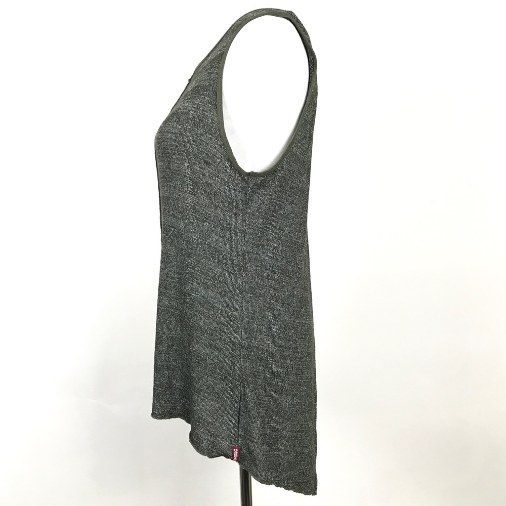 Hard Tail Stretch Top Lg Green White Split Back - Picture 3 of 8